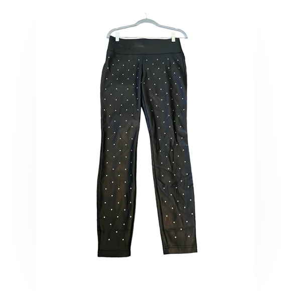 NWOT INC Studded Faux Leather Leggings - Picture 1 of 5